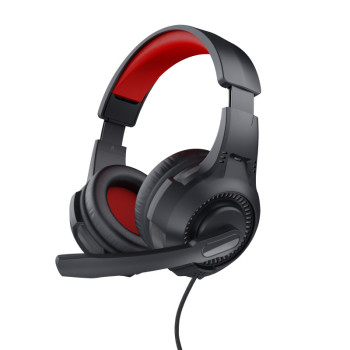 Trust 24785 słuchawki zestaw słuchawkowy Przewodowa Opaska na głowę Gaming Czarny, Czerwony
