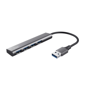 Trust Halyx USB 3.2 Gen 1 (3.1 Gen 1) Type-A 5 Mbit s Czarny, Szary