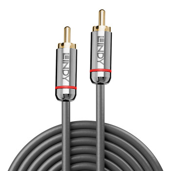 Lindy 35343 kabel audio 10 m RCA Antracyt