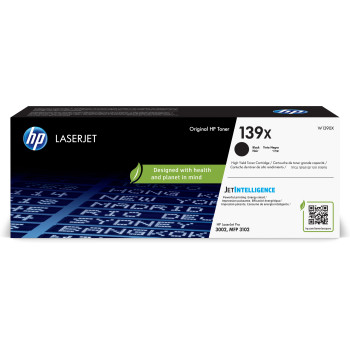 HP LaserJet Oryginalny wkład z czarnym tonerem o wysokiej wydajności 139X