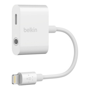 Belkin RockStar kabel do telefonu Biały Lightning Lightning + 3.5mm