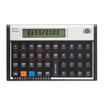HP 12c kalkulator Komputer stacjonarny Kalkulator finansowy Aluminium, Czarny