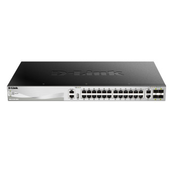 D-Link DGS-3130-30TS Zarządzany L3 Gigabit Ethernet (10 100 1000) Czarny, Szary