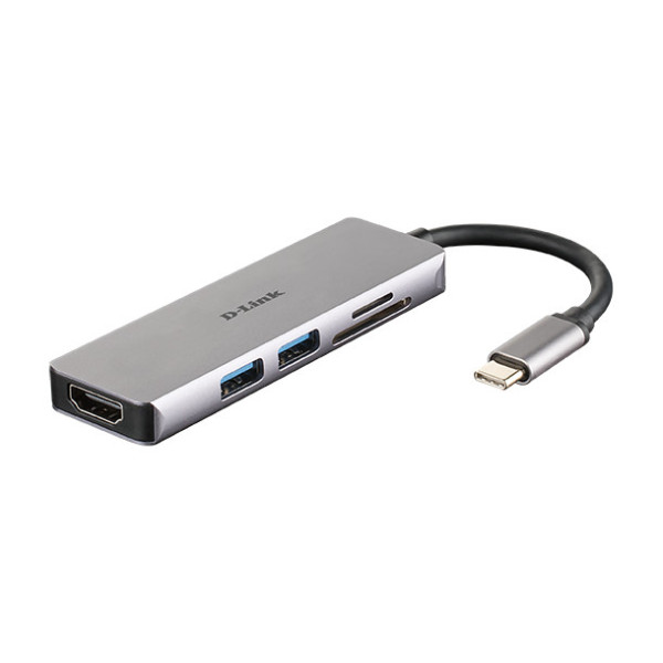 D-Link DUB-M530 stacja dokująca Przewodowa USB 3.2 Gen 1 (3.1 Gen 1) Type-C Aluminium, Czarny D-Link DUB-M530 stacja dokująca Przewodowa USB 3.2 Gen 1 (3.1 Gen 1) Type-C Aluminium, Czarny