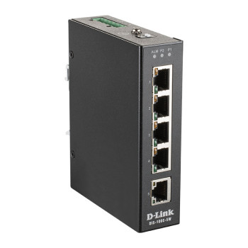 D-Link DIS-100E-5W łącza sieciowe Nie zarządzany L2 Fast Ethernet (10 100) Czarny
