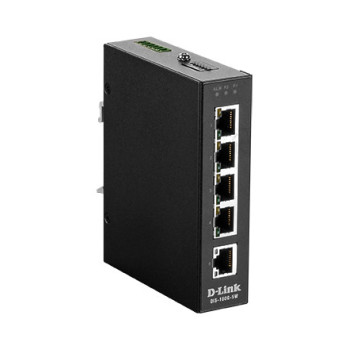 D-Link DIS‑100G‑5W Nie zarządzany L2 Gigabit Ethernet (10 100 1000) Czarny