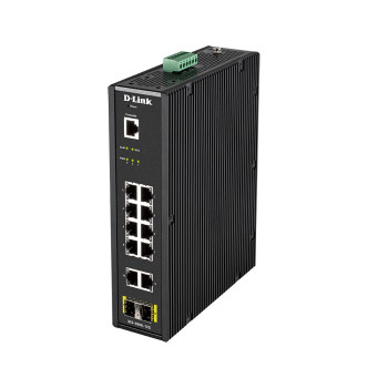 D-Link DIS-200G-12S łącza sieciowe Zarządzany L2 Gigabit Ethernet (10 100 1000) Czarny