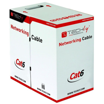Techly ITP-C6F-FL kabel sieciowy Szary 305 m Cat6 F UTP (FTP)