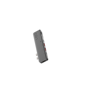 LINQ byELEMENTS LQ48012 huby i koncentratory 2 x USB 3.2 Gen 2 (3.1 Gen 2) Type-C 40000 Mbit s Szary