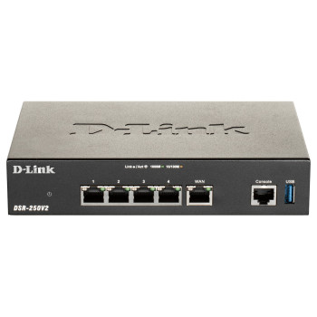 D-Link DSR-250V2 router bezprzewodowy Gigabit Ethernet Czarny