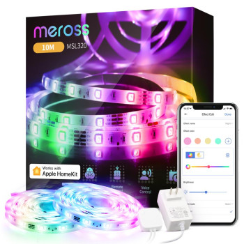 Smart Lightstrip MEROSS Smart WiFi LED Strip wtih RGB (2*5 meter) MSL320CHK(EU)-10M
