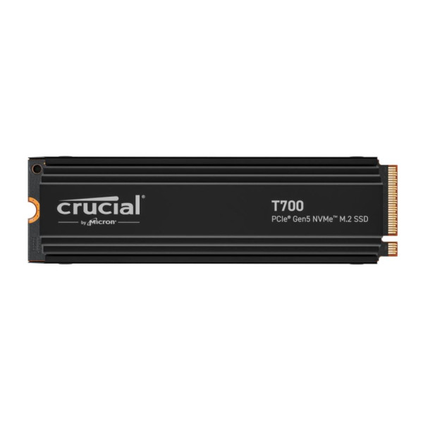 SSD CRUCIAL T700 2TB M.2 PCIE NVMe TLC Write speed 11800 MBytes/sec Read speed 12400 MBytes/sec TBW 1200 TB CT2000T700SSD5 SSD CRUCIAL T700 2TB M.2 PCIE NVMe TLC Write speed 11800 MBytes/sec Read speed 12400 MBytes/sec TBW 1200 TB CT2000T700SSD5