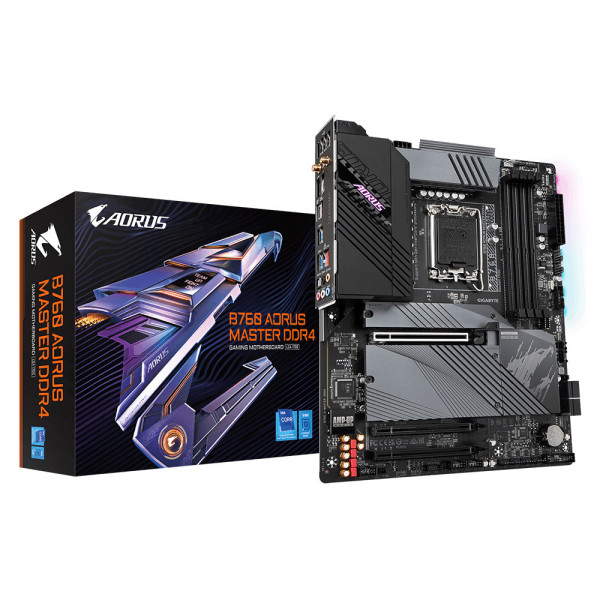 Gigabyte B760 AORUS MASTER DDR4 (rev. 1.0) Intel B760 Express LGA 1700 ATX Gigabyte B760 AORUS MASTER DDR4 (rev. 1.0) Intel B760 Express LGA 1700 ATX