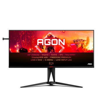 AOC AGON 5 AG405UXC monitor komputerowy 100,3 cm (39.5") 3440 x 1440 px Wide Quad HD LCD Czarny