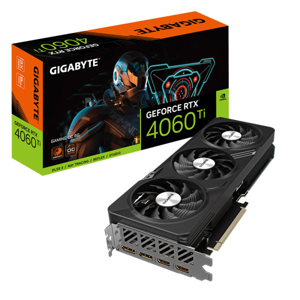 Gigabyte GeForce RTX 4060 Ti GAMING OC 8G NVIDIA GeForce RTX 4060 Ti 8 GB GDDR6 Gigabyte GeForce RTX 4060 Ti GAMING OC 8G NVIDIA GeForce RTX 4060 Ti 8 GB GDDR6