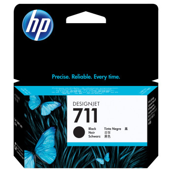 HP 711 38-ml Black DesignJet Ink Cartridge nabój z tuszem 1 szt. Oryginalny Czarny