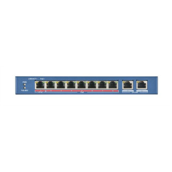 Hikvision Digital Technology DS-3E0310HP-E łącza sieciowe Nie zarządzany Fast Ethernet (10 100) Obsługa PoE Niebieski