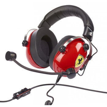 Thrustmaster T.Racing Zestaw słuchawkowy Przewodowa Opaska na głowę Gaming Czarny, Czerwony, Stal nierdzewna, Żółty