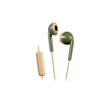 JVC HA-F19M-GC Zestaw słuchawkowy Przewodowa Douszny Połączenia muzyka Kremowy, Zielony