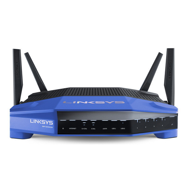 Linksys WRT3200ACM router bezprzewodowy Gigabit Ethernet Dual-band (2.4 GHz 5 GHz) 4G Czarny, Niebieski Linksys WRT3200ACM router bezprzewodowy Gigabit Ethernet Dual-band (2.4 GHz 5 GHz) 4G Czarny, Niebieski