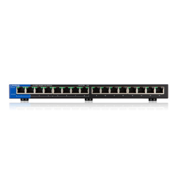 Linksys LGS116P Nie zarządzany Gigabit Ethernet (10 100 1000) Obsługa PoE Czarny
