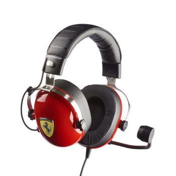 Thrustmaster New! T.Racing Scuderia Ferrari Edition Zestaw słuchawkowy Przewodowa Opaska na głowę Gaming Czarny, Czerwony