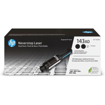 HP 143AD Dual Pack Black Original Neverstop Toner Reload Kit kaseta z tonerem 2 szt. Oryginalny Czarny