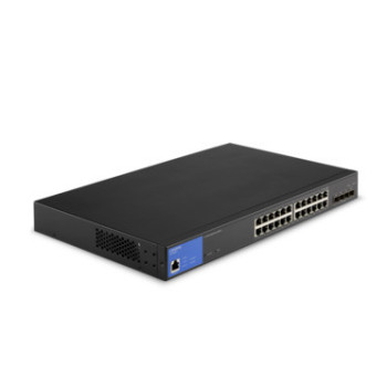 Linksys LGS328MPC Zarządzany L3 Gigabit Ethernet (10 100 1000) Obsługa PoE Czarny