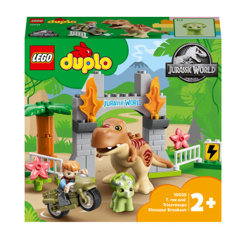 LEGO DUPLO Jurassic World Ucieczka tyranozaura i triceratopsa