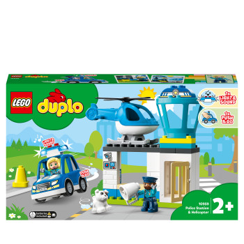 LEGO DUPLO Rescue Posterunek policji i helikopter
