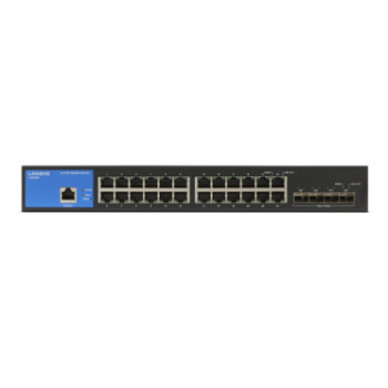 Linksys LGS328C-EU łącza sieciowe Zarządzany Gigabit Ethernet (10 100 1000) Czarny
