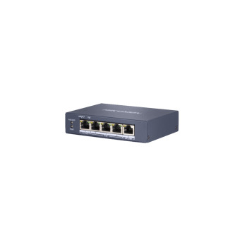 Hikvision Digital Technology DS-3E0505HP-E łącza sieciowe Nie zarządzany Gigabit Ethernet (10 100 1000) Obsługa PoE Niebieski