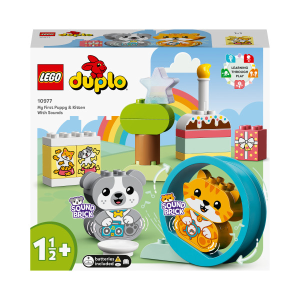 LEGO DUPLO Mój pierwszy szczeniak i kotek z odgłosami LEGO DUPLO Mój pierwszy szczeniak i kotek z odgłosami