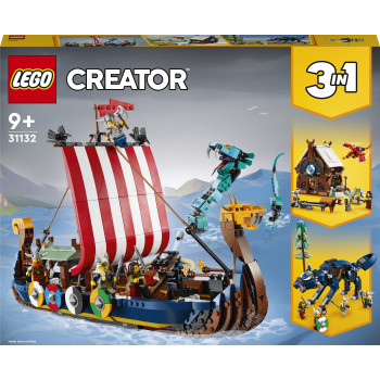 LEGO Creator Statek wikingów i wąż z Midgardu