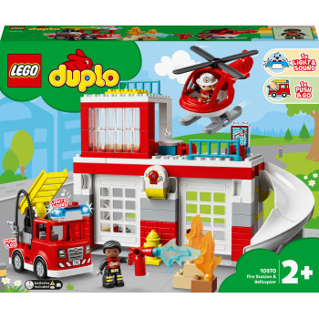 LEGO DUPLO Rescue Remiza strażacka i helikopter