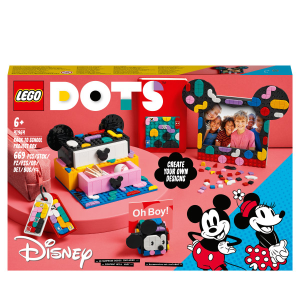 LEGO DOTS Mickey Mouse & Minnie Mouse Back-to-School Project Box 41964 LEGO DOTS Mickey Mouse & Minnie Mouse Back-to-School Project Box 41964