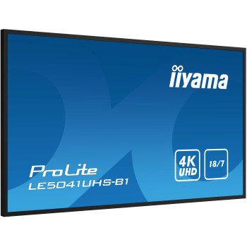 iiyama LE5041UHS-B1 signage display Płaski panel Digital Signage 125,7 cm (49.5") LCD 350 cd m² 4K Ultra HD Czarny 18 7