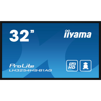 iiyama LH3254HS-B1AG signage display Płaski panel Digital Signage 80 cm (31.5") LCD Wi-Fi 500 cd m² Full HD Czarny Procesor