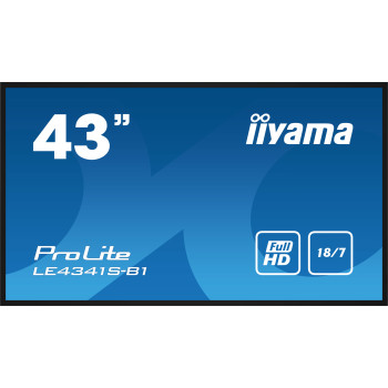 iiyama LE4341S-B1 signage display Płaski panel Digital Signage 108 cm (42.5") LCD 350 cd m² Full HD Czarny 18 7