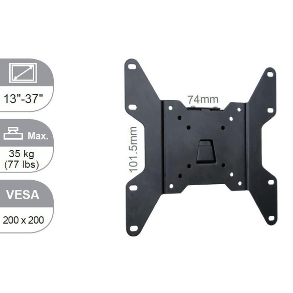 Vivolink VLMW1337 uchwyt do telewizorów 94 cm (37") Czarny Vivolink VLMW1337 uchwyt do telewizorów 94 cm (37") Czarny