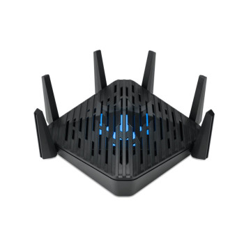 Acer Predator Connect W6 Wi-Fi 6 Router router bezprzewodowy Gigabit Ethernet Trójpasmowy (2,4 GHz   5 GHz   6 GHz) Czarny