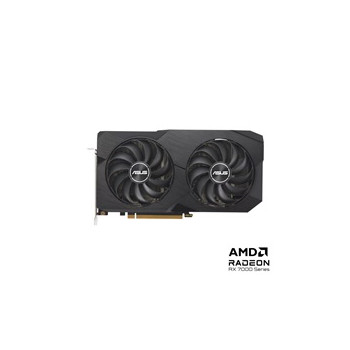 ASUS VGA AMD Radeon DUAL RX 7600 8G OC, AMD RX 7600, 3xDP, 1xHDMI