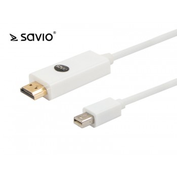 Kabel mini DisplayPort M - HDMI AM 3m SAVIO CL-84