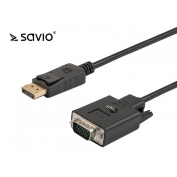SAVIO CL-92 Kabel DisplayPort M - VGA M 1.8 m
