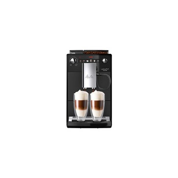 MELITTA Latticia OT Espresso kávovar, 15 bar, 2 šálky najednou, vestavěný mlýnek, 5 programů mletí, černý