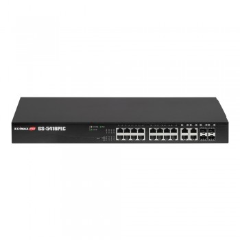 Switch EDIMAX GS-5416PLC (Long Range 16-Port Gigabit PoE+ Web Smart 4x RJ45/SFP)