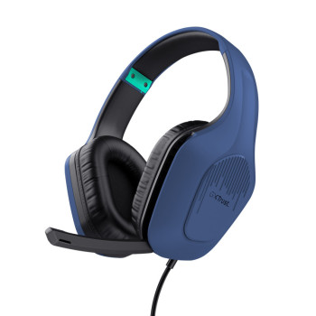 Trust GXT 415B Zirox Zestaw słuchawkowy Przewodowa Opaska na głowę Gaming Niebieski