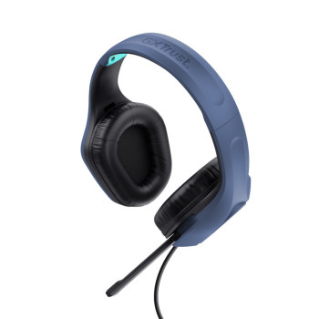 Trust GXT 415B Zirox Zestaw słuchawkowy Przewodowa Opaska na głowę Gaming Niebieski