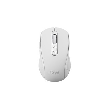 C-TECH myš Dual mode, bezdrátová, 1600DPI, 6 tlačítek, bílá, USB nano receiver
