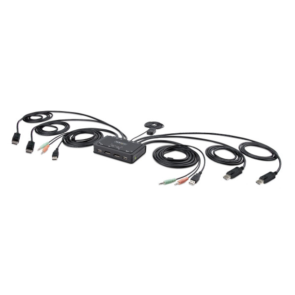 StarTech.com C2-DD46-UA2-CBL-KVM przełącznik KVM Czarny StarTech.com C2-DD46-UA2-CBL-KVM przełącznik KVM Czarny
